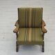 Années 1970, paire de fauteuils danois, mobilier vert d'origine en laine, bois de chêne.