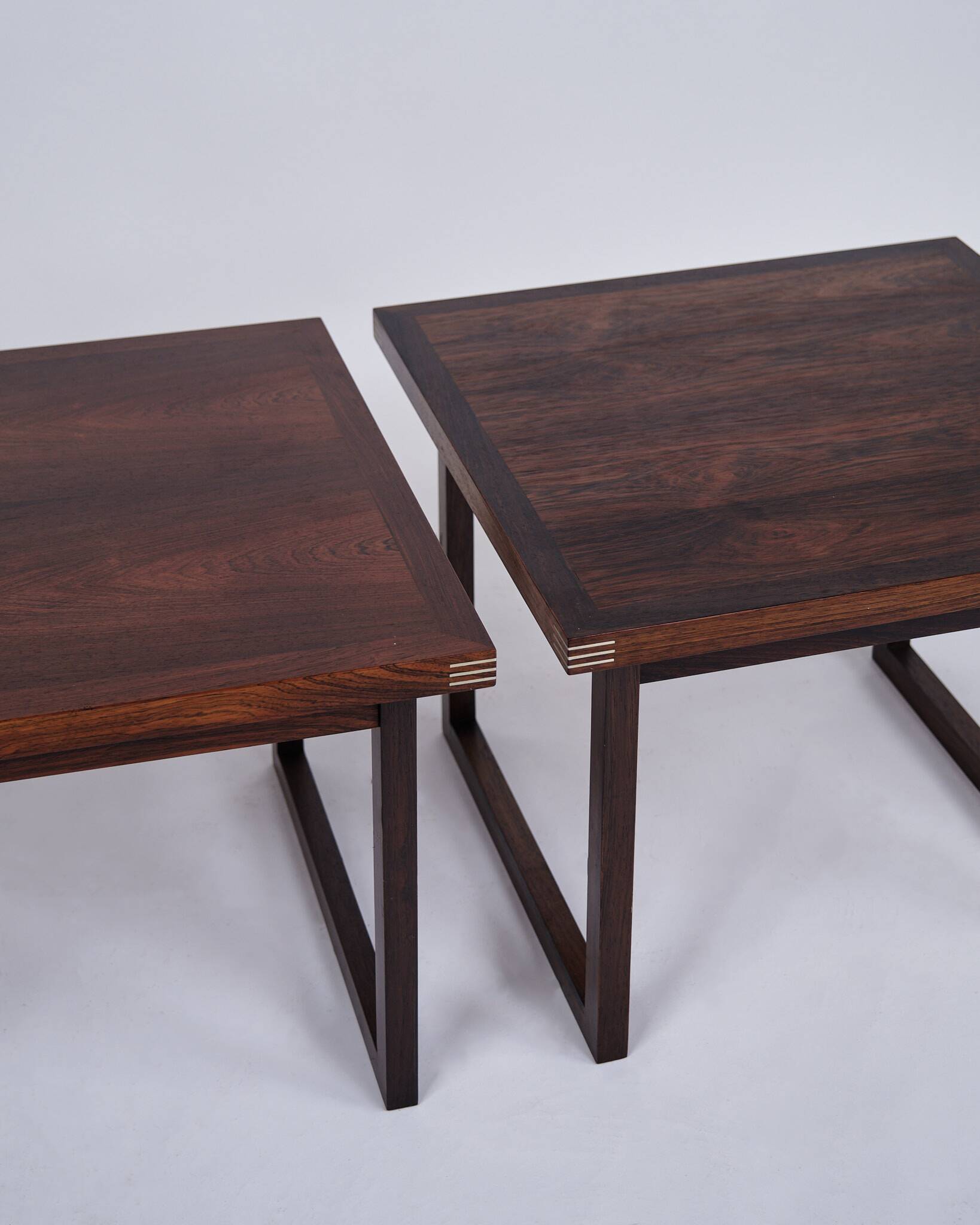Ensemble de tables d'appoint / tables basses - palissandre - Rud Thygesen - Heltborg Furniture - 1960