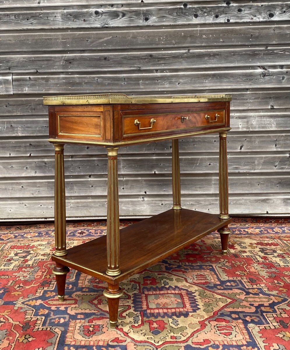 Mahogany console of Louis XVI XVIII th century period