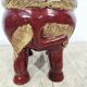 Antique elephant xl side stool / 19th century / unique boho chic piece.