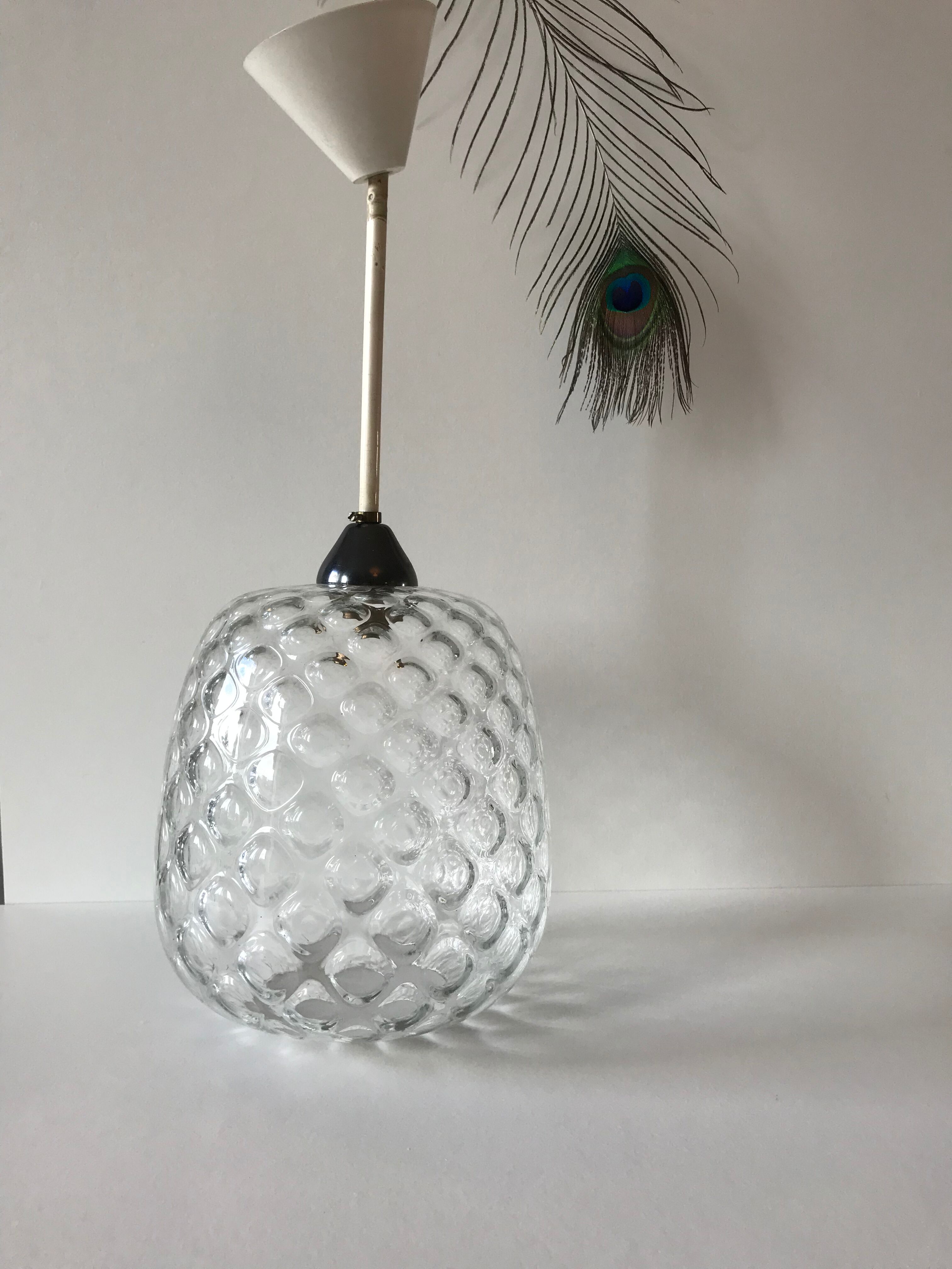 Suspension en verre ananas