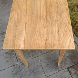 Old table made of raw wood