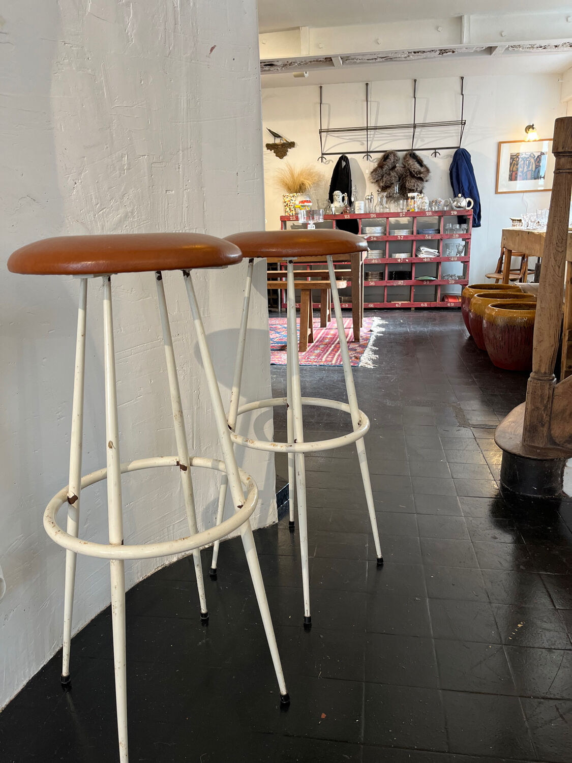 Pair of high stools 1950