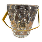 Bucket to refresh, ice bucket in cut crystal and gilded metal