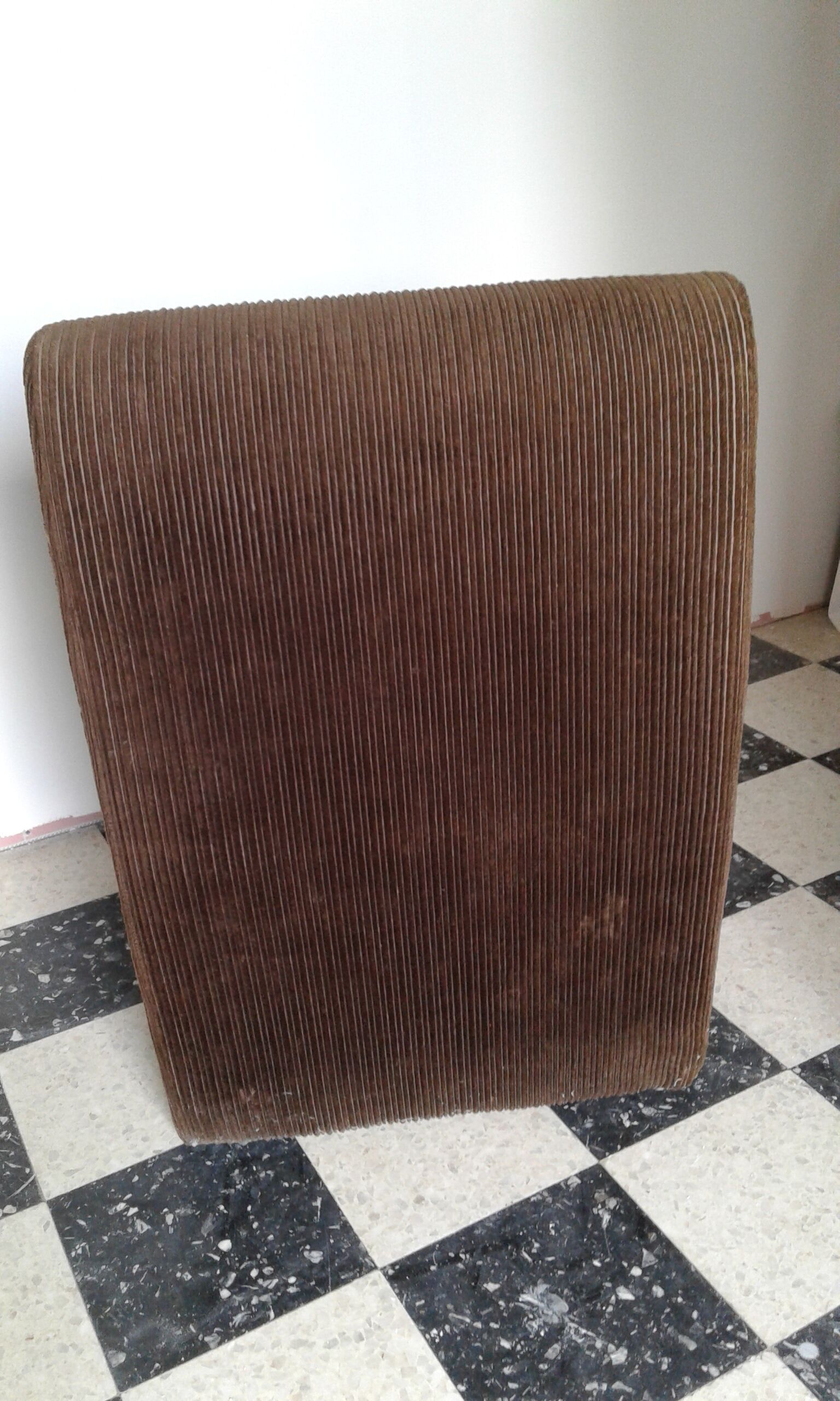 Chocolate velvet heater, vintage