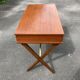 Scandinavian 60s teak desk with 2 drawers.
