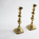Pair of brass candlesticks