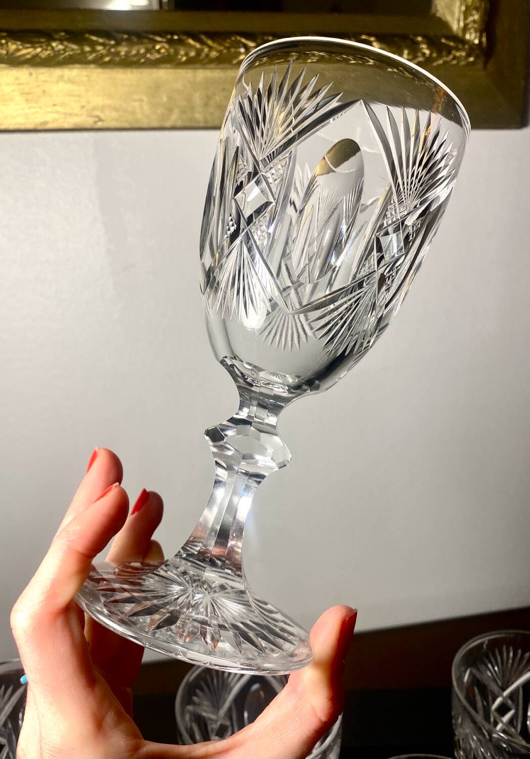 Verre à eau Le Creusot  / Voneche 19eme ciecle