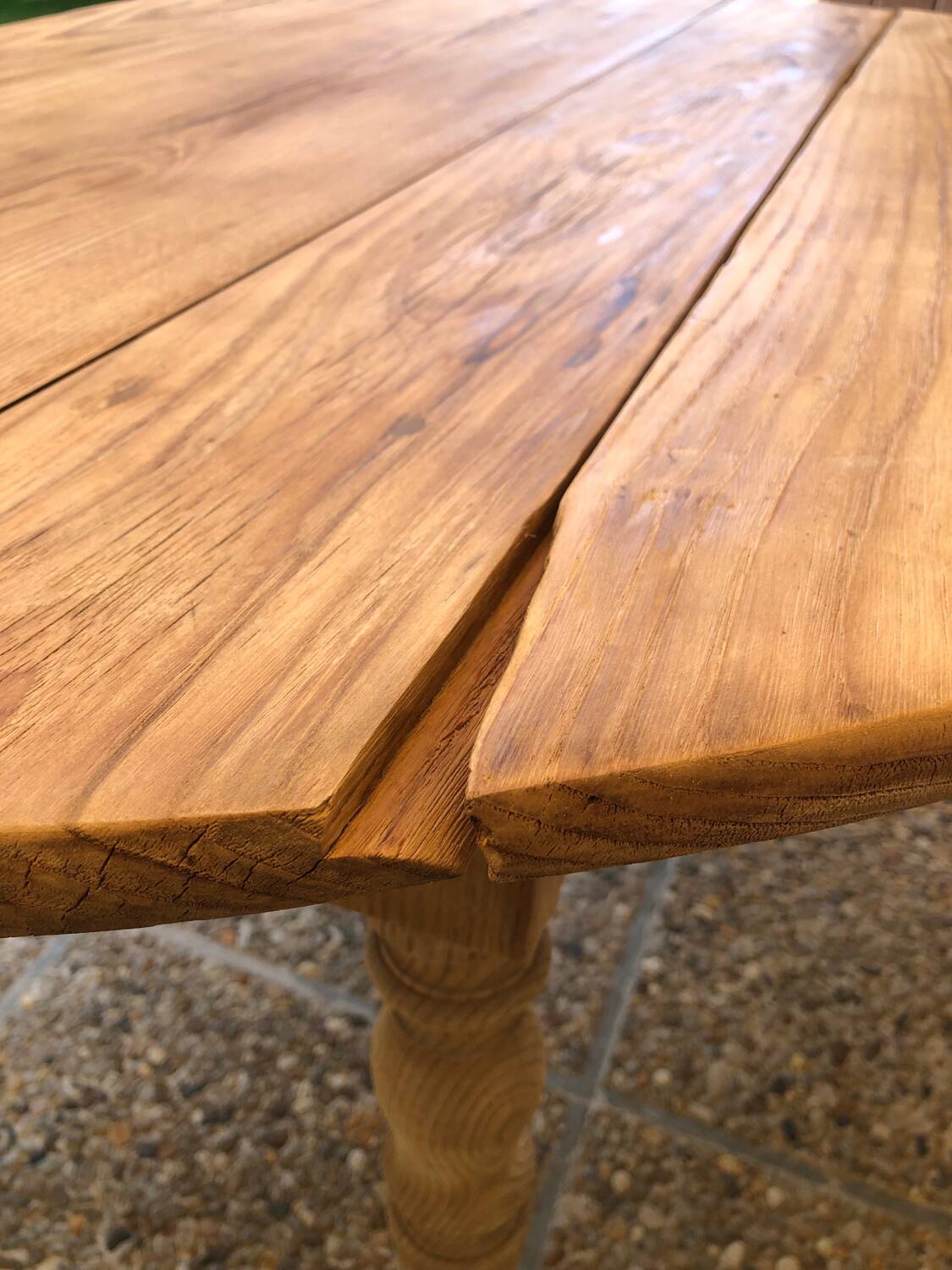 Farmhouse table with shutters
