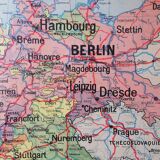 Old Vidal Lablache school map of Germany n°27.