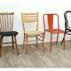 Lot de 6 chaises vintage depareillées