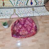 Pouf berbère bohemian fait main 60 X 60 X 25 CM