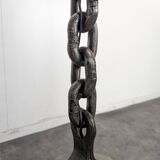Chain floor lamp in the spirit of Franz West.