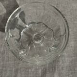 Set of 10 small vintage glass ice cream bowls.