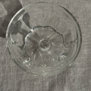 Set of 10 small vintage glass ice cream bowls.