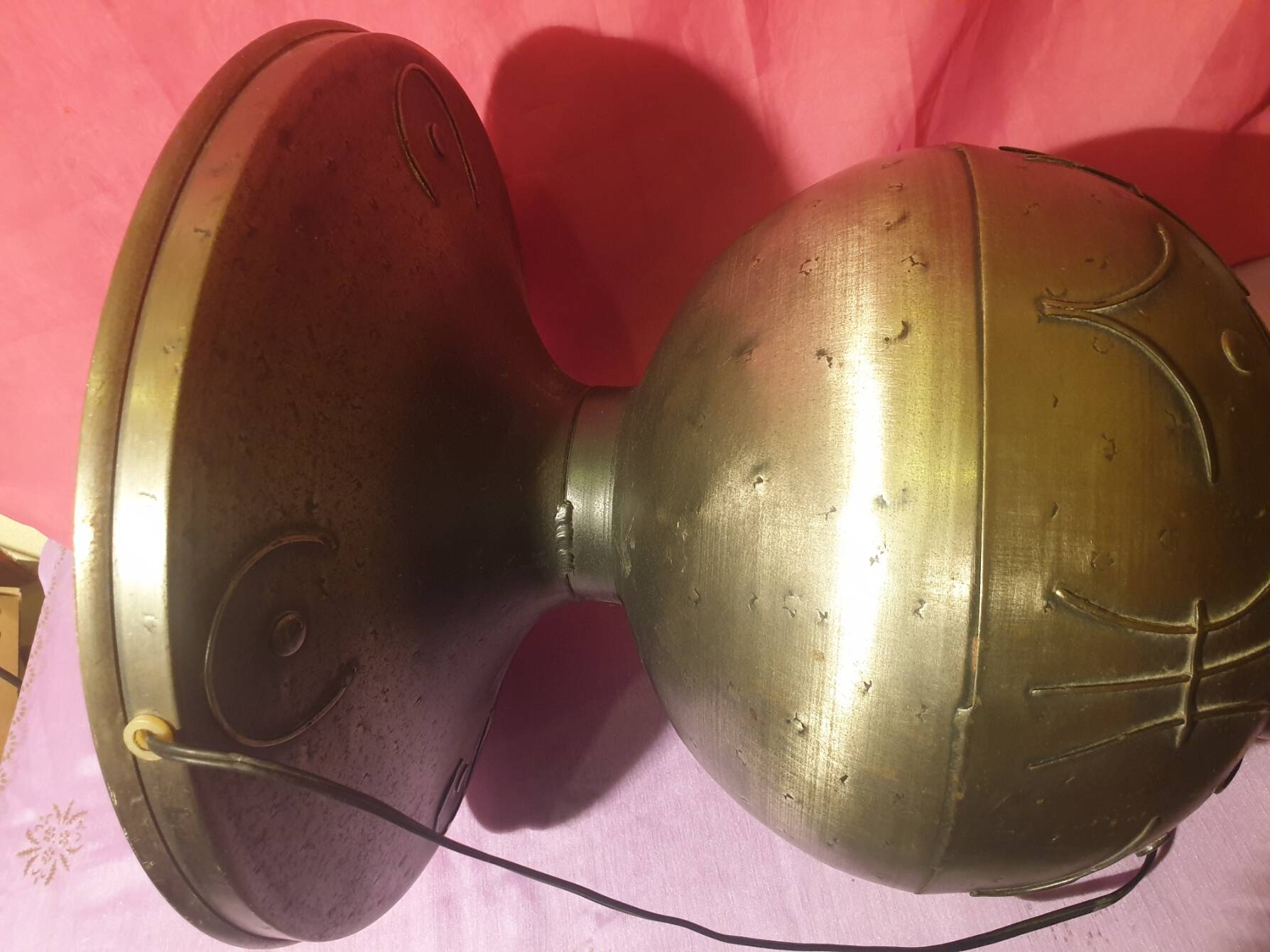 Large designer metal living room lamp