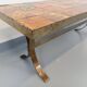 Vintage rectangular coffee table by Roche-Bobois in steel and ceramic.