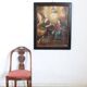 The Annunciation, Italy, 17th Century, Antique Oil Painting On Canvas