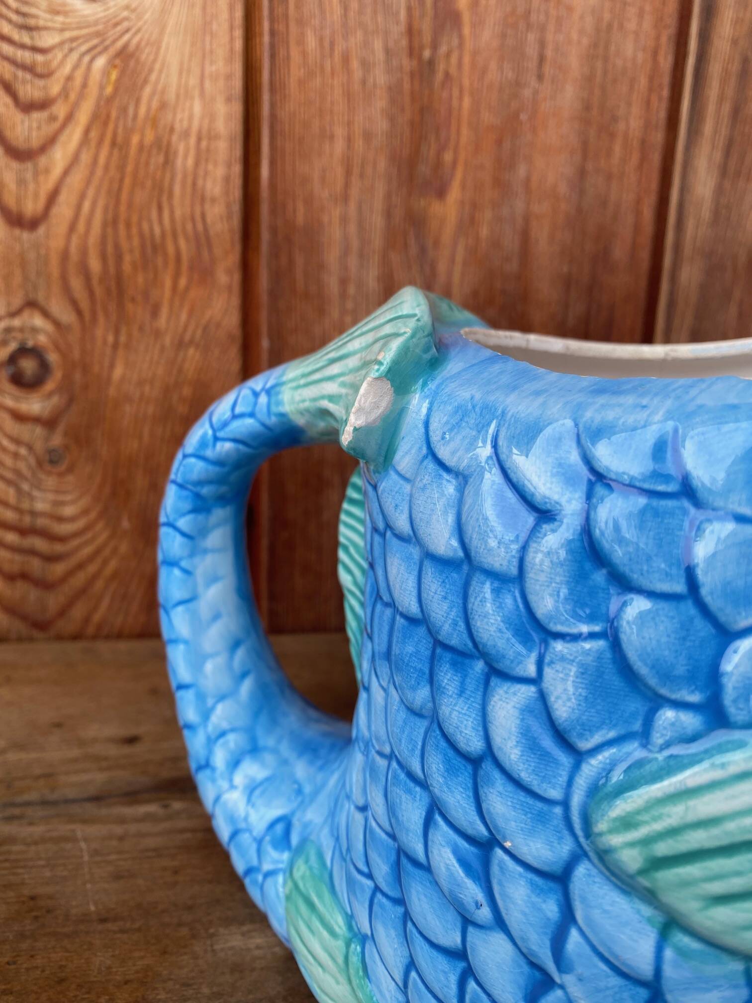 Zoomorphic fish jug.