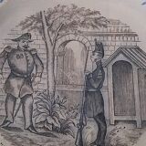 Talking plate themed Tierra del Fuego of Grigny late nineteenth century