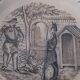 Talking plate themed Tierra del Fuego of Grigny late nineteenth century