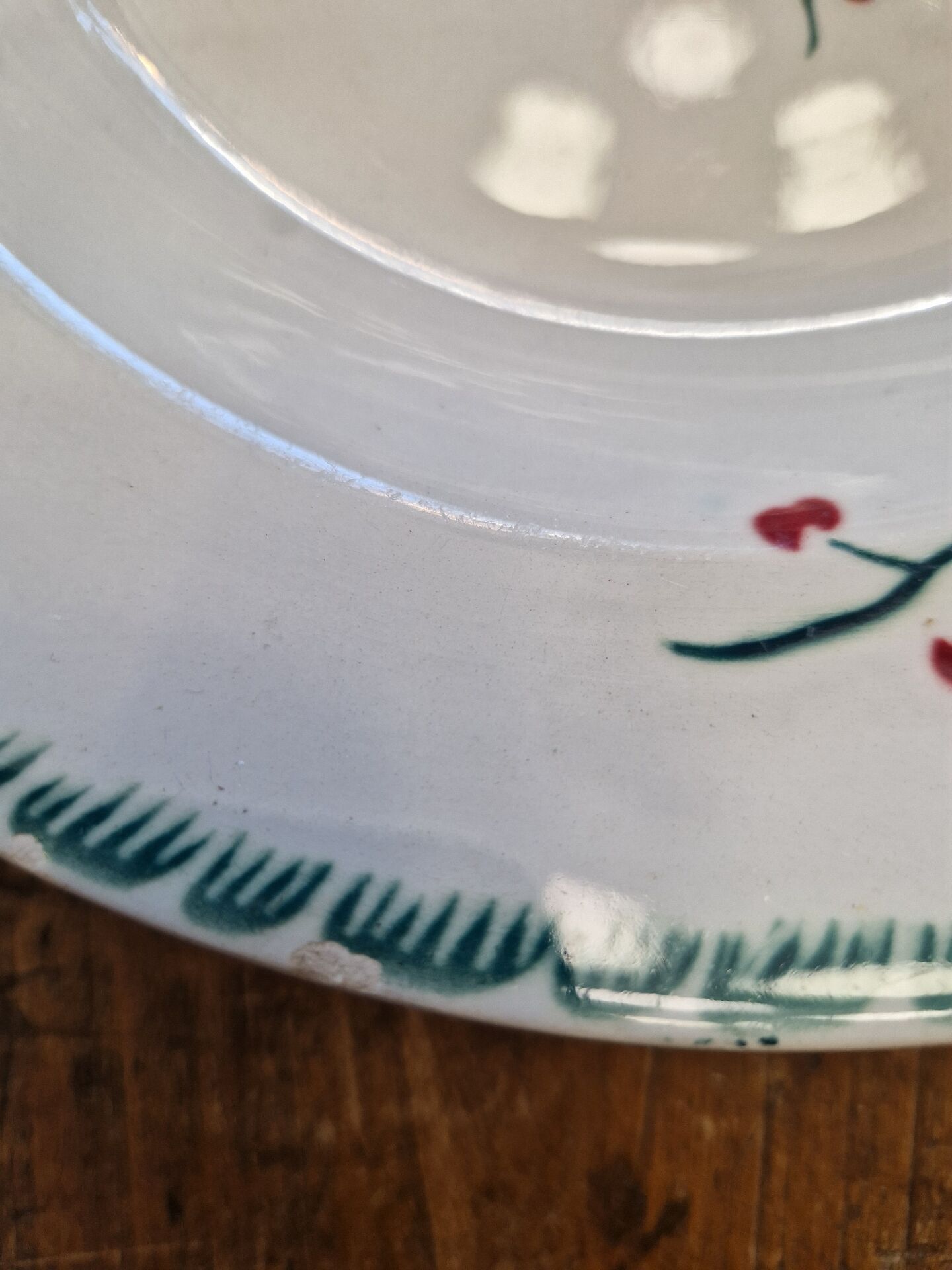Set of 8 Deep Plates Cherry Blossom Badonviller