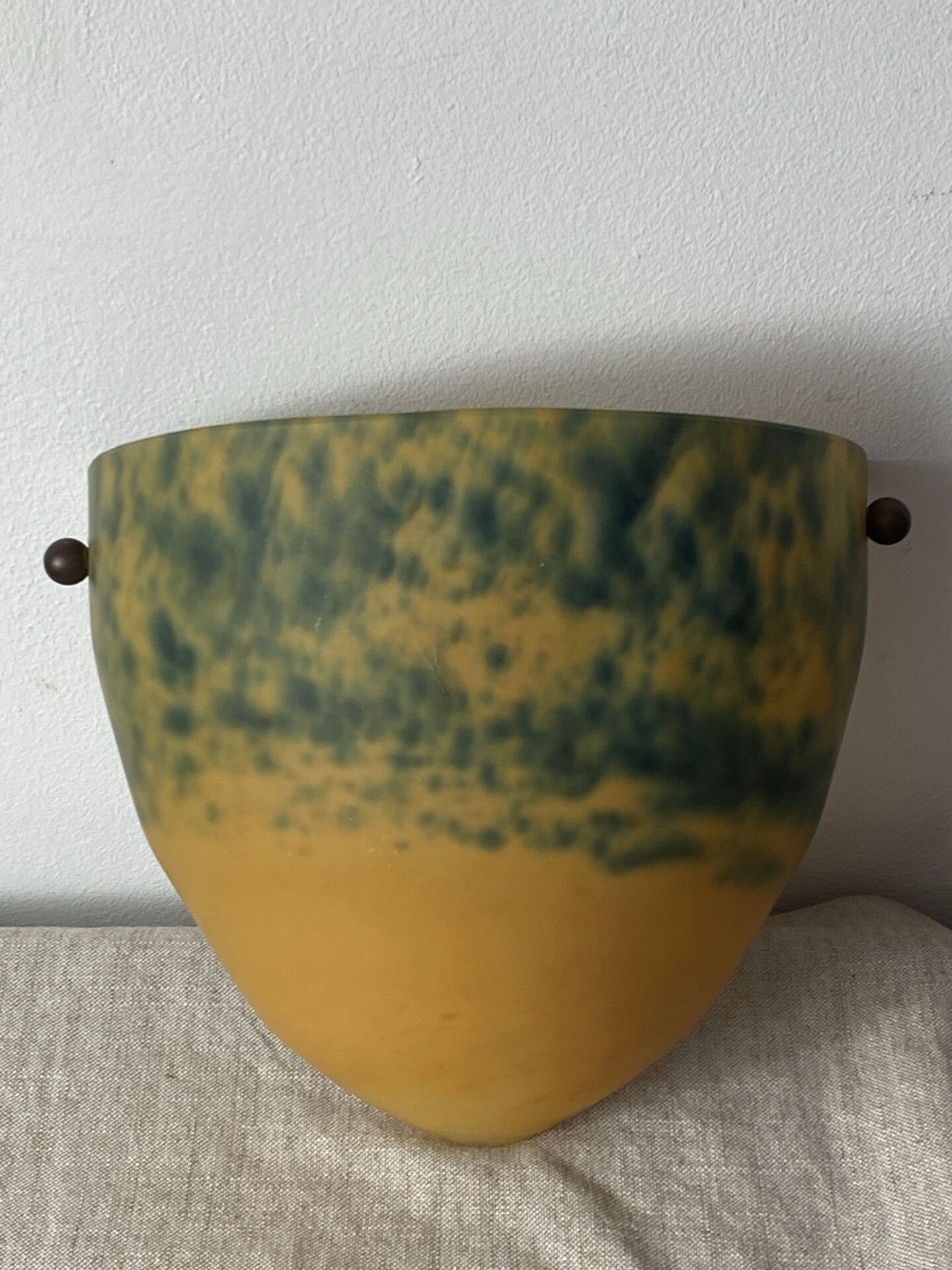 Wall light in glass paste