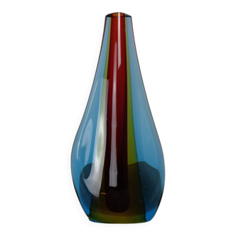 Murano Glass Teardrop Vase by Flavio Poli, 1960s
