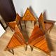 Italian Marquetry Five Piece Triangle Table