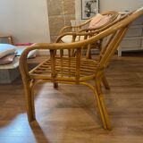 Rattan armchair