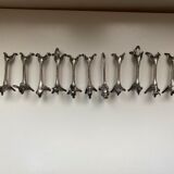 Silver metal animal knife door art nouveau style Sandoz