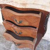 Louis XV Marquetry Style Bedside