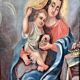 Oil painting on canvas XVIII Virgin and Child