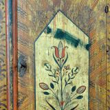 Antique Folk Art Hand Painted Cabinet, circa 1850