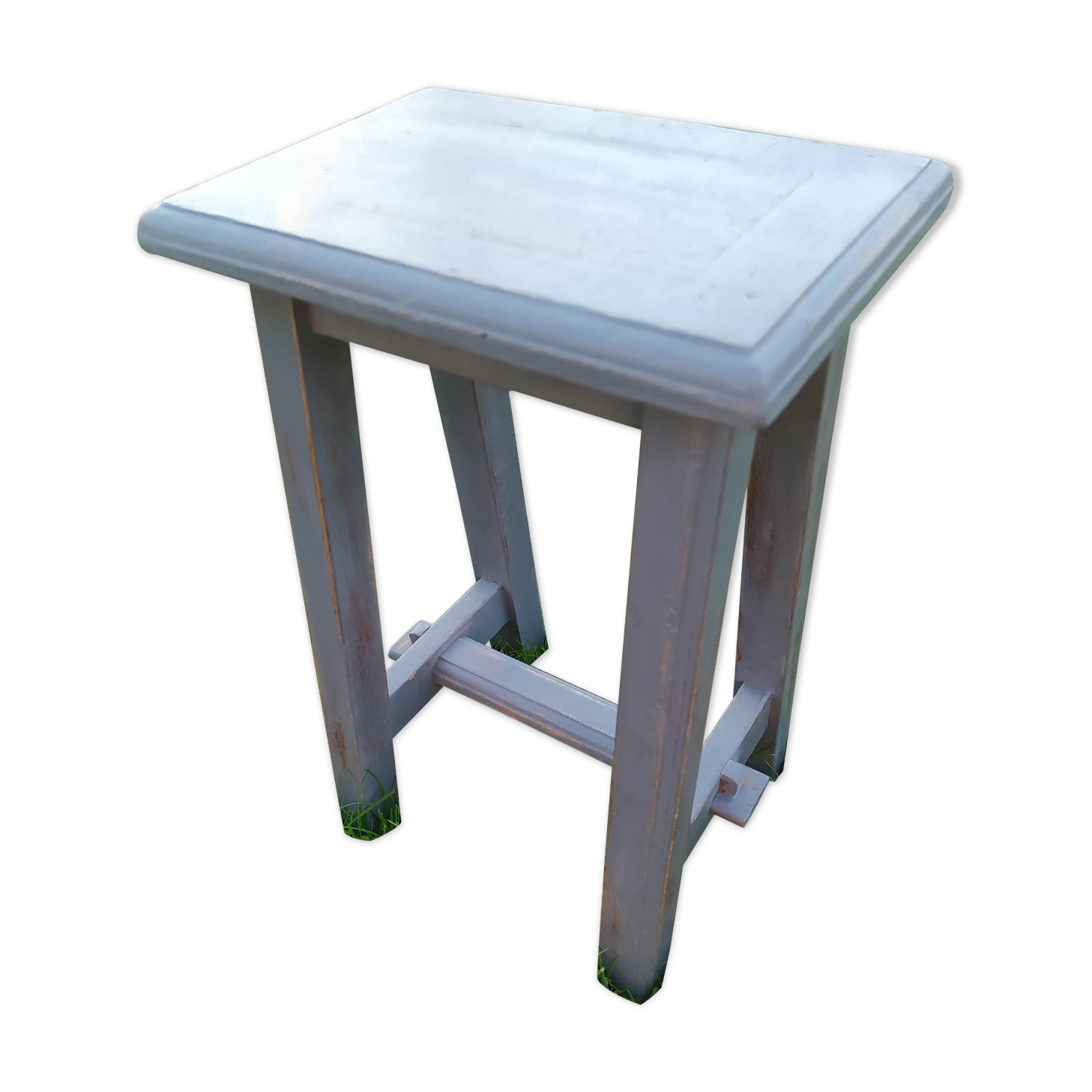 Industrial wooden stool