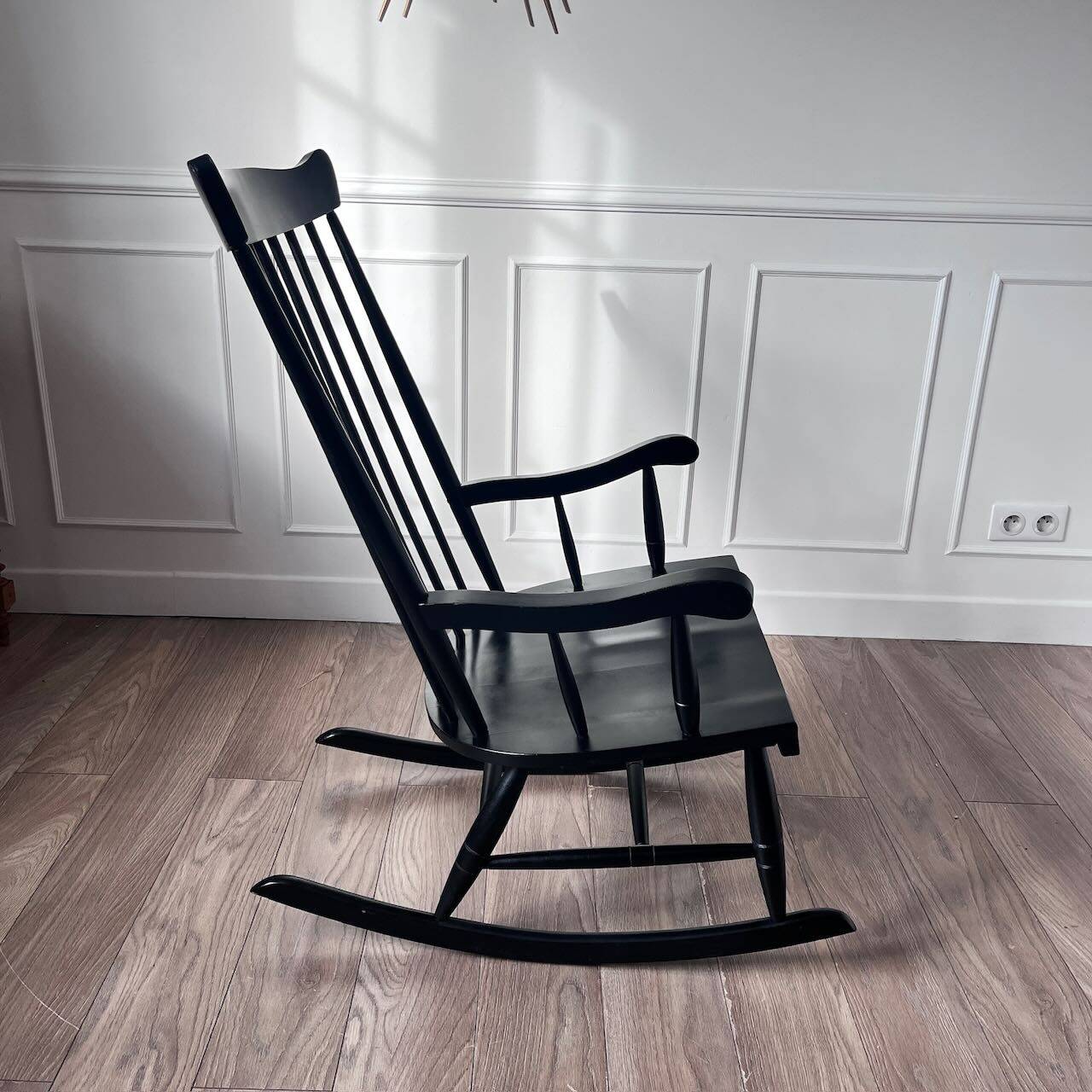 Rocking chair noir