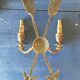 Pair of bronze empire wall sconces