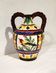 Vintage Italian majolica ceramic vase Telly Italian decoration