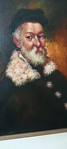 Painting Portrait Woman Signed P. CAPUTO
