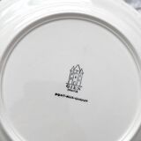 2 ivory “Pont aux Choux” soup plates, Gien earthenware