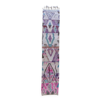Tapis de couloir berbère de couleurs pastels