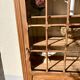 Raw wood display cabinet
