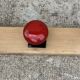Portemanteau à 5 patères métal laqué jaune et rouge vintage 1960