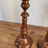 Vintage copper candlesticks