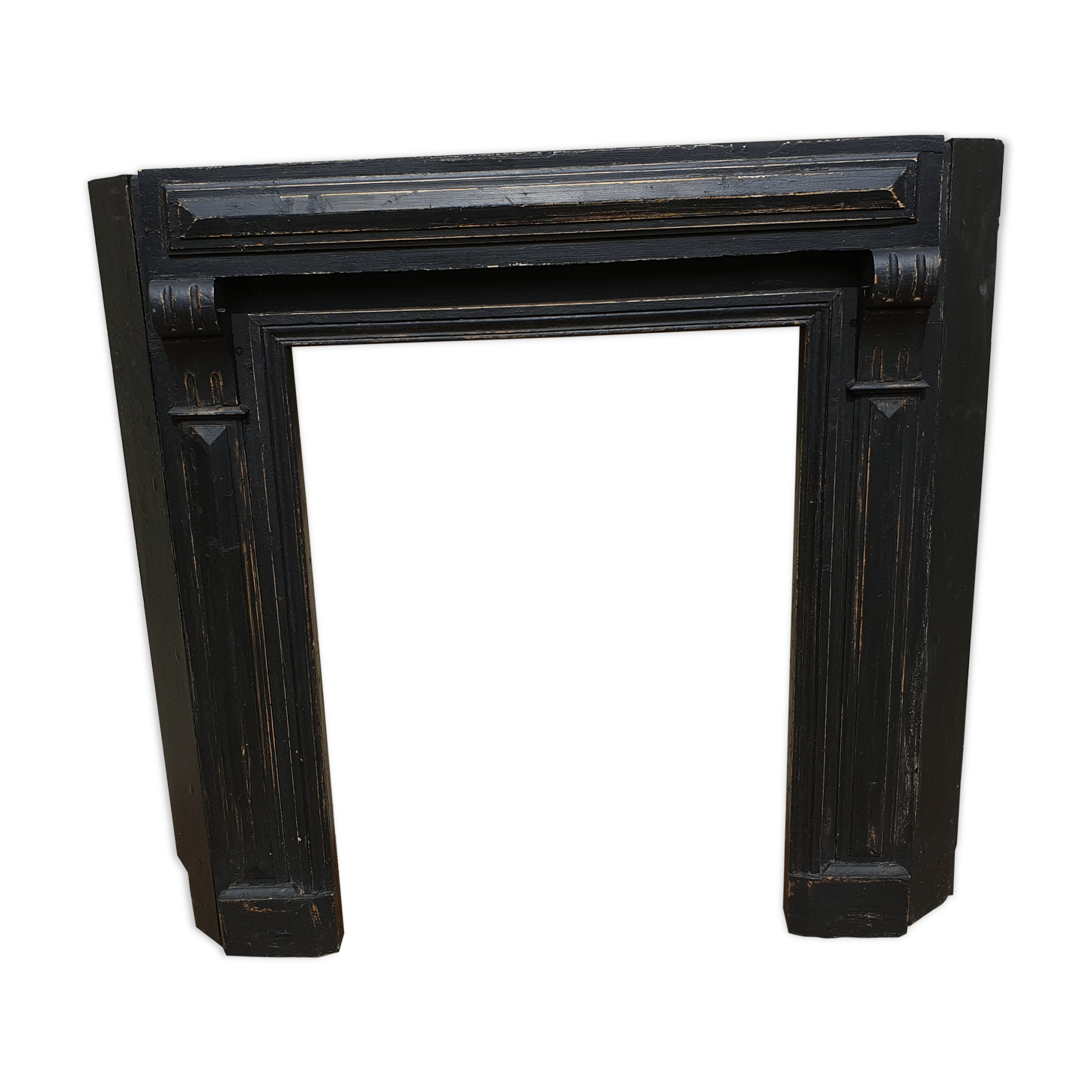 wooden fireplace coat