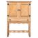 Small Brutalist Oak Cabinet with Brass Handles, Denmark, 1960s