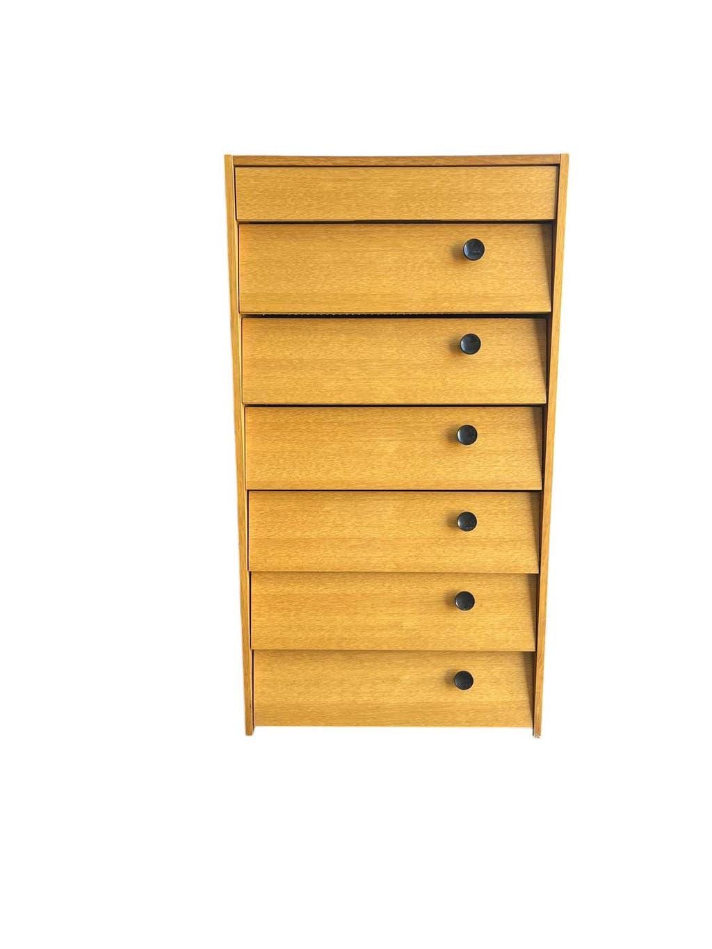 Vintage wooden shoe cabinet / drop-leaf cabinet