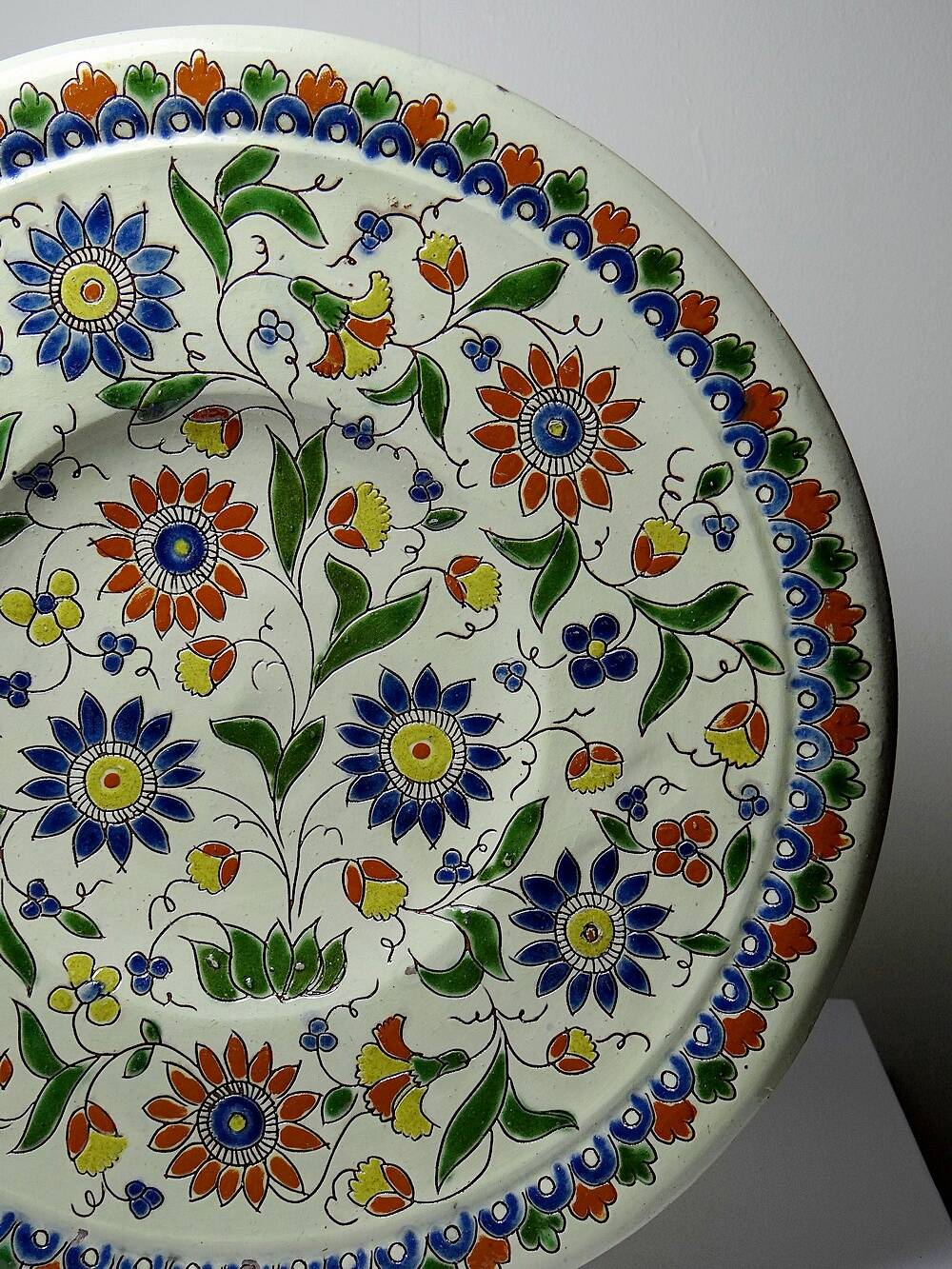 Thun enamel dish signed Schoch-Läderach old Swiss artisanal and rare