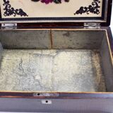 Wooden and mother-of-pearl cigar box