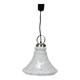 1970s Czechoslovak Adjustable Mid-Century Bell Form Glass Pendant Lamp
